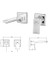 Eca Tiera Ankastre Lavabo Bataryası Set/çift Rozet (102167605-KK+102166601) 2
