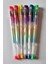 6'lı Gökkuşağı Renklerinde Yazan Jel Kalem 1