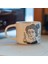 Marie Curie Bilim Temalı Kahve Kupası, El Yapımı Seramik Kupa 4