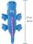 Mavi Stil 37CM x 19CM Yumuşak Peluş Pet Köpek Squeaky Chew Oyuncaklar Küçük Büyük Köpekler Için Dolması Timsah Kedi Sevimli Interaktif Squeak Oyuncak Dayanıklı (Yurt Dışından) 1