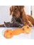 Turuncu Tarzı Olorful Noktalı Dambıl Şekilli Squeeze Squeaky Faux Bone Pet Köpek Oyuncakları Pet Çiğneme Oyuncak Meme Ucu Topu Etkileşimli Oyun (Yurt Dışından) 4
