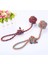 Rastgele Renk 4 Stili 1 Bilgisayar 32CM Çap 6cm Pet Köpek Isırığı Halat Neps Topu Köpekler Pet Malzemeleri Pet Köpek Yavrusu Pamuk Chew Düğüm Oyuncak Dayanıklı Interaktif Neps Topu (Yurt Dışından) 3