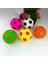 Rastgele Renk Stili 6.5cm Köpek Oyuncakları Yanıp Sönen Futbol LED Işık Ses Kabarık Top Komik Çocuk Pet Köpek Squeak Futbol Topu Temiz Dişler Pet Interaktif Oyuncak L2 (Yurt Dışından) 3