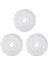 Flyeer 3 360° Döndürme Için Yedek Mop Mikro Kafalı Yedeği Magic Mop-Mikrofiber Yedek Mop Başlığı-Yuvarlak Şekil Standart Boyut (Beyaz-3'lü Paket) (Yurt Dışından) 2