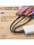 Hoco 3 In 1 USB Kablosu Kısa 3in1 Lightning Mikro USB C Tipi Tel iPhone Samsung Xiaomi Için USB C Şarj Kablosu Hızlı Şarj (Yurt Dışından) 3