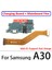 USB Şarj Portu Mikrofon Yuva Konnektörü Kurulu Samsung A10 A20 A30 A40 A50 A60 A70 A80 A21S Ana Anakart Flex Kablo ile (Yurt Dışından) 4