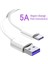 5A USB C Kablosu Samsung Xiaomi Redmi Note 10 Huawei P30 Pro Hızlı Şarj Cep Telefonu Şarj Kablosu Beyaz USB Tipi C Kablo (Yurt Dışından) 1