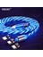 Aydınlık Manyetik Şarj Kablosu LED Glow Tip C Kablo Mıknatısı Hızlı Şarj iPhone Samsung Cep Telefonu Mikro USB C Tel Kablosu (Yurt Dışından) 1