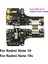 USB Şarj Portu Kurulu Flex Kablo Konektörü Xiaomi Poco X3 M4 Pro M3 Redmi Not 7 8 8t 9s 9 10 10S 11 Pro 4g 5g Mikrofon (Yurt Dışından) 5