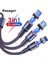 In 1 Manyetik USB Kablosu iPhone iPad Samsung Huawei Tablet Şarj Aleti Kablosu Mıknatıs Mikro USB Tipo C Hızlı Şarj Cabo 1 M 2 M (Yurt Dışından) 1