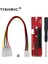 Tıshrıc Ngff M.2 Anahtar M2 Pcıe 4x 1x Yuvası Pcıe Adaptörü Çarpanı Btc Madenci Makinesi Yükseltici Dönüştürücü Kırmızı Erkek Kadın Kartı (Yurt Dışından) 2