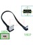 0.1 M-1 M Süper Düz Esnek Yukarı Aşağı Sol Sağ Açılı 90 Derece USB Mikro USB Erkek USB Erkek Veri Şarj Bağlantı Kablosu (Yurt Dışından) 5