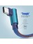 USB Tip C 90 Derece 2.4A Hızlı Şarj Tipi-C Veri Kablosu Usb-C Samsung S21 Xiaomi Huawei P50 Android Telefon Mikro USB Kablosu (Yurt Dışından) 4