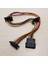 4pin Ide Molex 3-Port Sata Güç Uzatma Kablosu 18AWG Sabit Disk HDD SSD Pc Sunucusu Dıy 40 cm (Yurt Dışından) 1