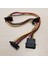 4pin Ide Molex 3-Port Sata Güç Uzatma Kablosu 18AWG Sabit Disk HDD SSD Pc Sunucusu Dıy 40 cm (Yurt Dışından) 2