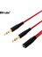 Örgülü 3,5 mm 4 Pozisyondan 2 x 3 Pozisyona 3,5 mm Kulaklık Mikrofon Ses Y Ayırıcı Adaptör Kablosu - Pc'ye 3,5 mm Akıllı Telefon Kulaklığı (Yurt Dışından) 1