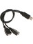USB 2.0 A Erkek 2 Çift USB Dişi Jack Y Splitter Hub Uzatma Kablosu Adaptör Kablosu Güç Z4I2 (Yurt Dışından) 2