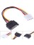 Sata Ide Güç Kablosu 15 Pin Sata Erkek - Molex Ide 4 Pin Dişi Kablo Adaptörü (Yurt Dışından) 3