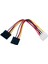 Kablo Adaptörü 1 Kadın 2 Kadın 18CM Usb2.0 4pin Ide Seri Ata Sata HDD Y Splitter Sabit Disk Güç Kablosu Cabo (Yurt Dışından) 2