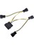 Ide 4pin Erkek 4X3PIN 3pin Uzatma Fan Kablosu Adaptör Güç Kablosu 1 Ila 4 Y Ayırıcı Hız Kontrol Hattı Konektörü 12 V 12 cm (Yurt Dışından) 1
