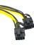 6pin Ila 2*8pin (6+2)Pin Madenci Molex 6 Pin Pcı E Ila 2*pcıe 8 (6+2) Pin Grafik Ekran Kartı Pcı-E VGA Splitter Hub Güç Kablosu (Yurt Dışından) 5