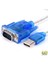 9 Pin Db9 Mavi Usb'den RS232'YE Seri Bağlantı Noktası Kablosu Seri Com Bağlantı Noktası Adaptörü Dönüştürücü (Yurt Dışından) 1