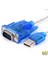 9 Pin Db9 Mavi Usb'den RS232'YE Seri Bağlantı Noktası Kablosu Seri Com Bağlantı Noktası Adaptörü Dönüştürücü (Yurt Dışından) 4