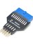 Pc Kasa Ön Usb3.0 19 Pin 20 Pin Dişi - Usb2.0 9 Pin Erkek Adaptör USB 3.0 19PIN /20PIN - USB 2.0 9pın Dönüştürücü Adaptör (Yurt Dışından) 4