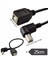 Yüksek Hızlı 25 cm M/f USB 2.0 Tip B Erkek Kadın Dik Açı Uzatma Veri Kablosu Panel Montajlı Yazıcı Kablosu (Yurt Dışından) 2