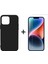 iPhone 14 Pro Liquid Içi Kadife Lansman Silikon Kılıf + Temperli Cam Ekran Koruyucu 1