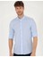 Açık Mavi Slim Fit Uzun Kollu Gömlek G021GL004.000.1622602 3