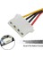 Yeni 1 Adet Sata 15 Pin Erkek 2 Kadın 4 Pin HDD Kadın HDD Kablosu Sert Ide Kablo Sürücüsü Molex Güç Profesyonel Dişi F2W4 (Yurt Dışından) 4