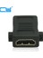 Vida Kilit Panel Montajlı HDMI Uyumlu Dişi - Dişi HDMI Uyumlu Uzatma F/f Kablo Genişletici Adaptör Konnektörü Siyah (Yurt Dışından) 2