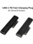 Microsoft Surface Pro Için USB C Tipi Adaptör Fişi 3 4 5 6 7 Microsoft Surface Book Için USB C Hızlı Şarj Şarj Cihazı Konektörü (Yurt Dışından) 3