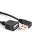 USB 2.0 A Erkek Dişi 90 Derece Açılı USB Uzatma Kablosu Kablosu Usb2.0 Erkek Dişi Dik Açılı Kablo (Yurt Dışından) 3