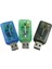 Ses Adaptörü Kartı 5.1usb - 3.5mm Mikrofon Kulaklık Jakı Stereo Kulaklık 3D Ses (Yurt Dışından) 3