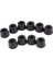 10 Adet 21MM x 15MM Siyah Konik Gömme Lastik Ayak Tampon Pedleri (Yurt Dışından) 1