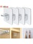 Duvar Askıları Güçlü Tutucu Banyo Alet Raf Desteği Yapışkan Mandal (Yurt Dışından) 1