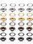 200 Takım 6 mm Metal Grometler Tabanlı ve Delme Deliği Aletli Kuşgözü (Yurt Dışından) 5