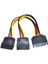 15-Pin Sata Erkek - Çift Dişi Güç Y-Splitter Adaptör Kablosu Pratik Sıcak (Yurt Dışından) 1