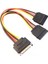 15-Pin Sata Erkek - Çift Dişi Güç Y-Splitter Adaptör Kablosu Pratik Sıcak (Yurt Dışından) 5