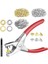 Grommet Kuşgözü Pense Seti, Metal Kuşgözü ile 1/4 Inç 6mm Alet Kiti (Yurt Dışından) 1