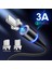 3A Hızlı Manyetik Şarj Cihazı 3.0 Mikro USB Kablosu iPhone 8 Için Poco X3 Xiaomi Hızlı Manyetik Telefon Şarj Kablosu C Tipi Kablo (Yurt Dışından) 2