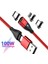 100W Pd Hızlı Şarj Kablosu 6 In 1 USB C Tip C Manyetik Veri Kablosu 5A iPhone 13 Pro Xiaomi 12 Macbook Dizüstü Bilgisayar Için Hızlı Şarj (Yurt Dışından) 1