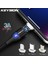 Keysıon 3A Manyetik USB Kablosu iPhone Mikro USB Tipi C Kablo Hızlı Şarj Mıknatıslı Şarj Cihazı Mikro USB Kablosu Samsung Xiaomi Için (Yurt Dışından) 1