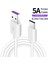 5A Siyah/beyaz USB C Tipi Kablo Hızlı Şarj Kablosu Samsung Xiaomi Redmi Için 10 9 Huawei Cep Telefonu Kablosu Hızlı Şarj Kablosu (Yurt Dışından) 2
