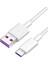 5A Siyah/beyaz USB C Tipi Kablo Hızlı Şarj Kablosu Samsung Xiaomi Redmi Için 10 9 Huawei Cep Telefonu Kablosu Hızlı Şarj Kablosu (Yurt Dışından) 3