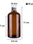 100 ml Metal Gümüş Kapaklı Amber Hediyelik Şişesi 100 cc Kolonya Koku Süs Kahverengi Cam Şişe 1 Adet 2