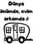 Dünya Önümde, Evim Arkamda Karavan Sticker Camp Gezi Kamp 1