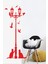 Sokak Lambası Kuşlar ve Kediler Duvar Sticker - Home Sticker - Duvar Sticker 115X50 1